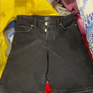 BDG black jean shorts